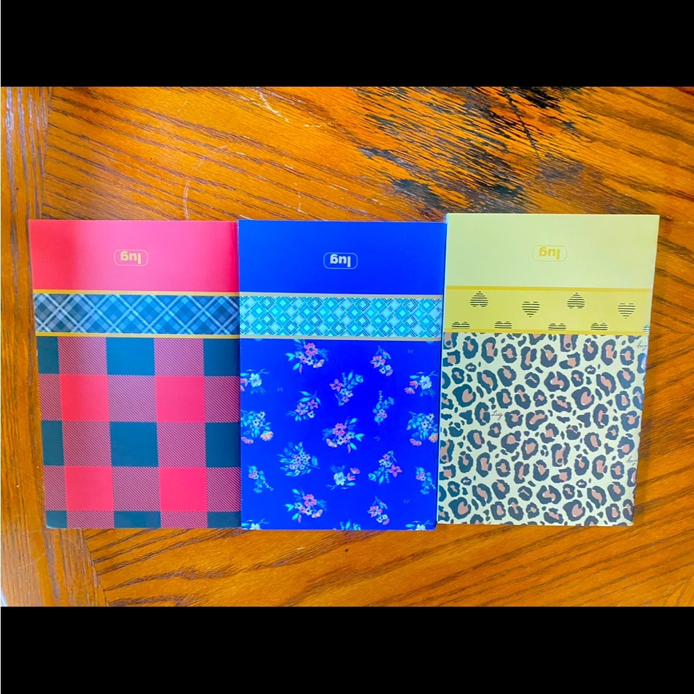 NWT: LUG Journaling NOTEBOOKS- Set of 3